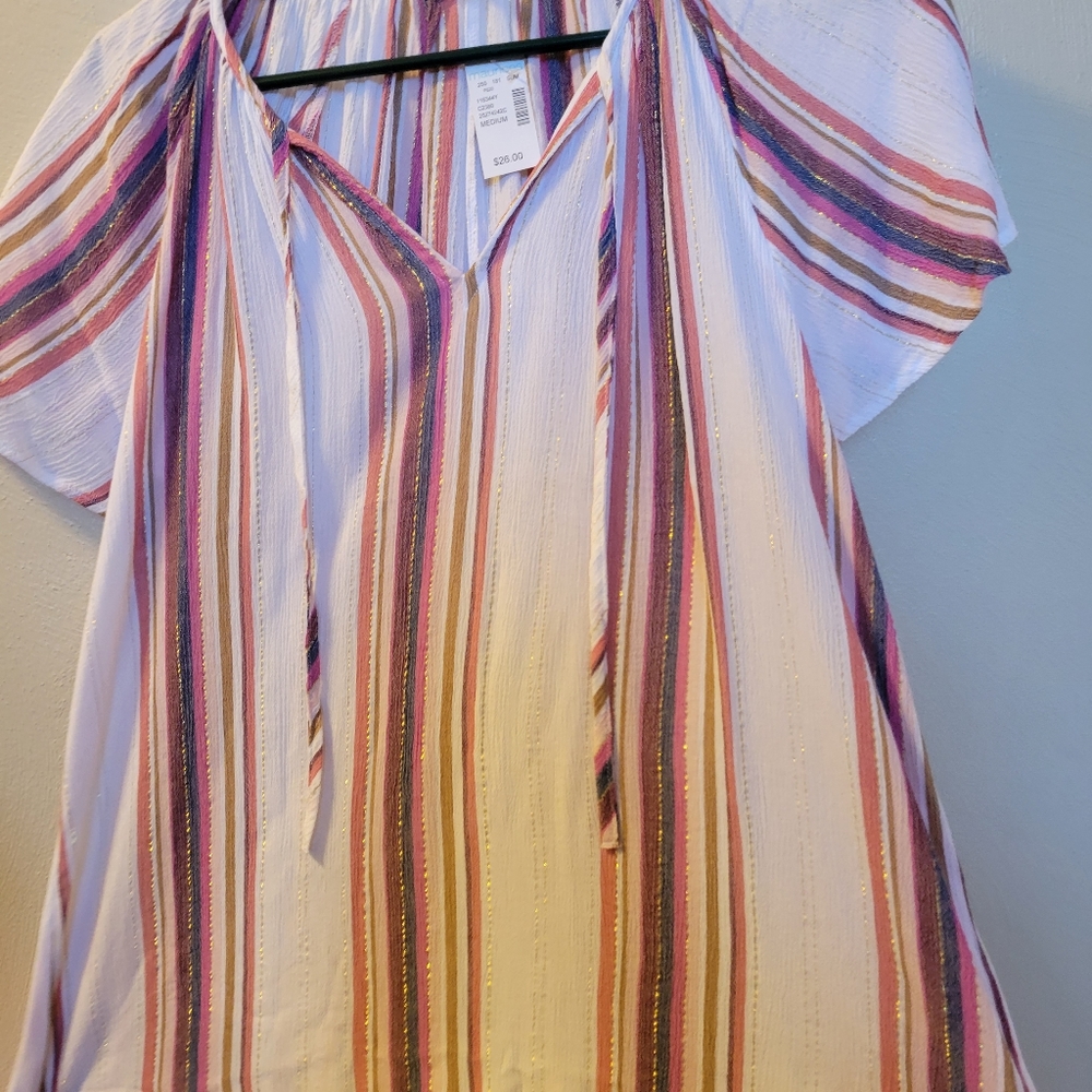 Short sleeve flowy bohemian top